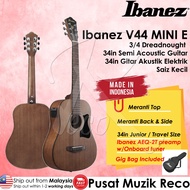 Ibanez V44MINI E 34in Travel Size SEMI Acoustic Guitar Junior Acoustic Guitar Gitar Akustik ELEKTRIK Kapok Gitar KECIL