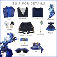 Trò Chơi Genshin Tác động Furina Trang Phục Cosplay Fontaine Đồng Phục Trang Phục Halloween Anime Tu