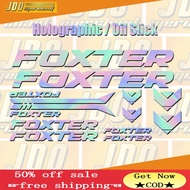 （In stock） COD Foxter Oil Slick bike Vinyl Stickers