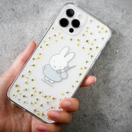 【Pinkoi x miffy】押花iPhone手機殼 - 米菲打電話/藍