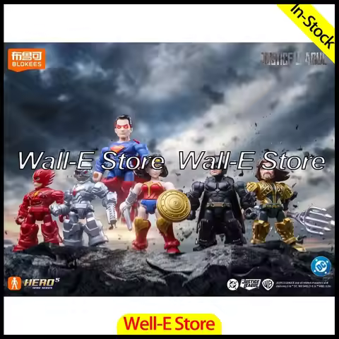 In Stock Original Blokees DC Justice League Series Batman Superman Defender Version 02 Anime Periphe