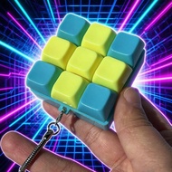 Nine Key Mechanical Keyboard Unboxing Keycap Tester Keychain Accessory Unboxing V8g2