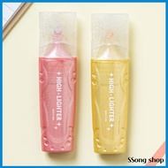 DAISO Korea Glitter Highlighter Pen Set - 2 Pack