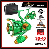 AJIKING ROME X 6000 10000 35-40kg SaltWater Power Handle Metal Body Spinning Jigging Pasiran