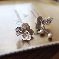 Paradis耳夾銀淡水珍珠一隻耳朵