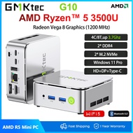 GMKtec G10 Mini PC Ryzen 5 3500U 16G RAM 512GB SSD 2.5G LAN Triple 4K Display WIFI BT Office Desktop