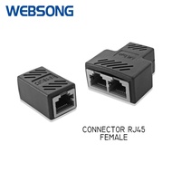 High Quality Websong RJ45 Extension Female to Female Barrel Adapter Connector RJ45 Connector