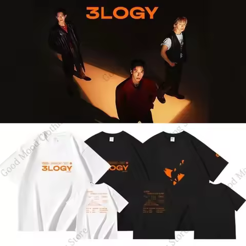 CNBLUE T Shirt 3LOGY Concert Jung Yong Hwa Lee Jung Shin Kang Min Hyuk Same T-shirt Kpop Fashion Cot