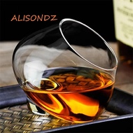 ALISONDZ Irregular Whiskey Wine Glass, European Style Transparent Cognac Glasses Cup, Drinking Wine 
