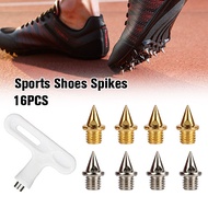 16pcs Carbon Steel Track Shoe Spikes with Spike Wrench Use for Most Running Shoes
