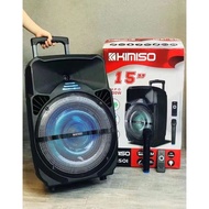 50% discount 0KIMISO QS-1501 15 inch Bluetooth Speaker Wireless Karaoke Party Portable Speaker Big Speaker