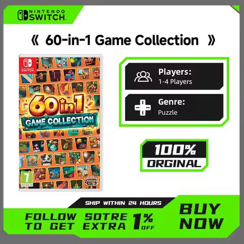 60-in-1 Game Collection Nintendo Switch Game Deals 100% Original Physical Game Card for Switch Game 