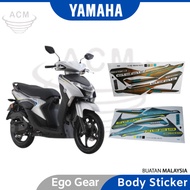 YAMAHA Ego Gear Body Cover Sticker Stripe Strike Coverset EGOGEAR Stickers Racing Mall Cyan Green