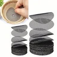 50 circular flower pot drainage nets 2.5cm/0.98in - Durable polyester material to prevent soil erosi