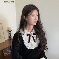 DELMER Black Ribbon Pin, Awareness Melanoma Cancer Black Bow Brooch Pin, Sweet Skin Cancer Breast Ca