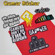 Gamer & Computer Theme Sticker – Waterproof Vinyl Sticker Set