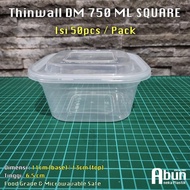 ready Thinwall DM Square 750 ML @50pcs murah
