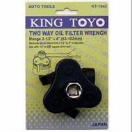 KING TOYO KT-1942 TWO WAY OIL FILTER WRENCH (KT1942) KINGTOYO 2 WAY