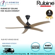 RUBINE (RUB-RCF-ARIA53-5B-BC) 53" CEILING FAN BLACK CHESNUT