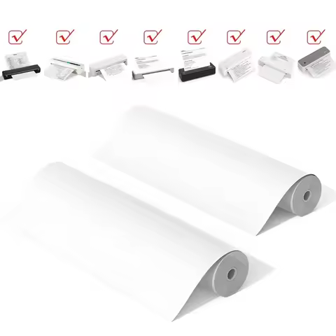 8.3"x11" A4 Quick-Dry Thermal Printer Paper Premium White Sheet for Portable Printer Black White Doc
