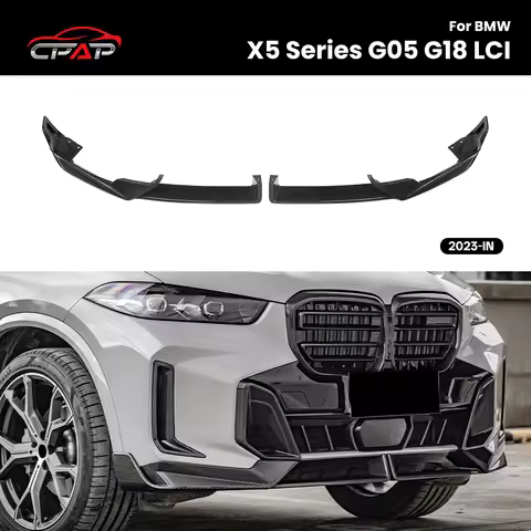 BMW X5 Bumper G05 Diffuser Real Dry Carbon Fiber Front Bumper Diffuser Lip Splitter For BMW X5 Serie