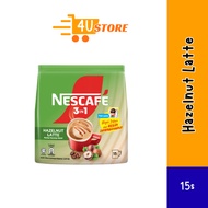 Nescafe 3in1 Hazelnut Latte | Premix Coffee | Halal | 15 sachet