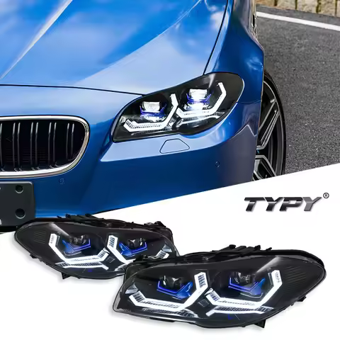 Car For BMW 5 Series F10 F18 Headlight 2010-2017 Upgrade Modified to New DRL Dynamic Turn Signal LED