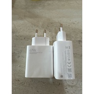 Original xiaomi 67 Watt charger Adapter + orange type C Cable 67w charger