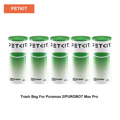 20-200PCS PETKIT Replacement Trash Bag For Puramax 2/PUROBOT Max Pro Automatic Cat Litter Box-1-5 Ro