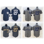 New York Yankees Giancarlo Stanton #27 Dri-FIT ADV ML-B Men's Limited Edition Baseball Jersey Blue-2