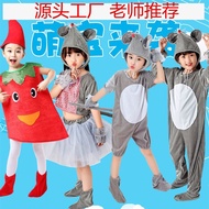 元旦儿童老鼠表演服中老鼠吃辣椒猫鼠之夜卡通话剧演出服New Year's Day Mouse Clothes in the Mouse Eats Chili Cat and Mouse Night C