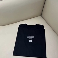 2024 Round Neck Smiling Face [New_Acne&Studio*] Printed Cotton Short Sleeve T-shirt For Men And Wome