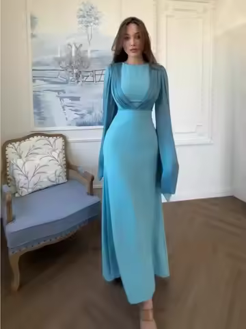 Dubai Women Party Dress Abaya Solid Morocco Vestidos Largos Lace-up Muslim Jalabiya Ramadan Dresses 