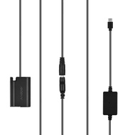 [Officestucio-Ready Stock] Andoer DMW-DCC17 Dummy Battery with Type-C Power Adapter Cable DMW-BLK22 