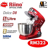 Riino Dolce D8 5.0L Stand Mixer 1000W Tiffany and Red - SC206
