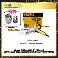 DW293/DW292 DEWALT 1/2' Heavy Duty Electric Impact Wrench FOC SOCKET SET (WORTH RM88)!
