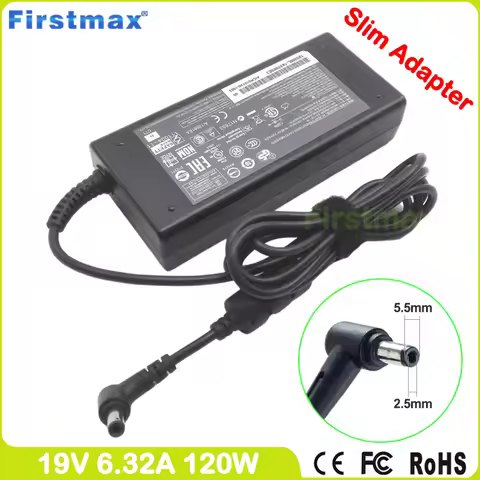 19V 6.32A 120W Laptop Charger for Toshiba Dynabook Satellite B371/C T571 T572 T772 Equium P200 P200D