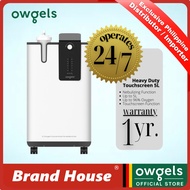 [1 Year Warranty] Owgels Heavy Duty Touchscreen Oxygen Concentrator OZ-5-01PWO 5L (Compact)(50-60HZ general)