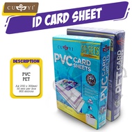 Magic photo (50 sets) CUYI Pvc Sheet A4 Size For Id Printing , Bagtag , Calling Card Making