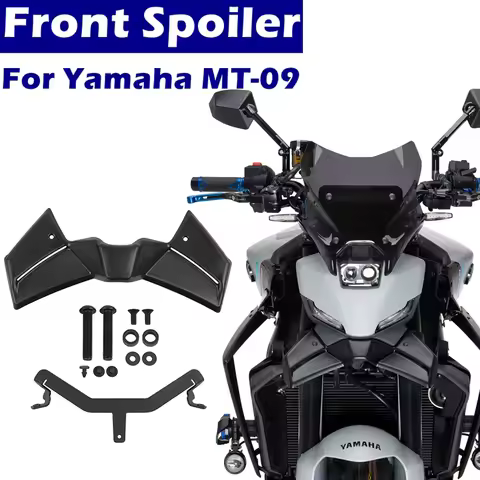 MT09 Motorcycle Front Spoiler Downforce Naked Frontal Fairing Winglet Aerodynamic Wing Fit For Yamah