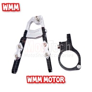 BAZAAR DISKON Kleman Selang Rem Depan Variasi Besi CNC1 Set Penjepit Braket Selang Rem Vixion Satria