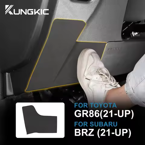 KUNGKIC For Subaru BRZ Toyota GR86 2021 2022 2023 2024 RHD LHD Car Driver Anti Kick Pad Suede Sticke