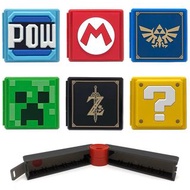 Mario 比卡超  蘑菇人 問號 精靈球 卡通 公仔 switch 遊戲機 Game Micro SD卡 便㩗 隨身 保護套 卡套 卡盒 保護殼 收納盒