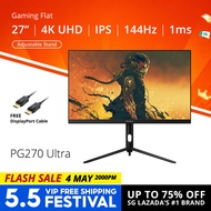 PRISM+ PG270 Ultra 27" IPS 144Hz 1ms 4K UHD 130% sRGB eSports Grade Adaptive-Sync Gaming Monitor [38