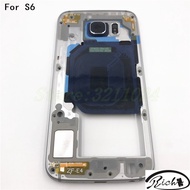New Middle Plate Frame For Samsung Galaxy S6 G920F Full Housing Front Bezel Rear Battery Cover Housing