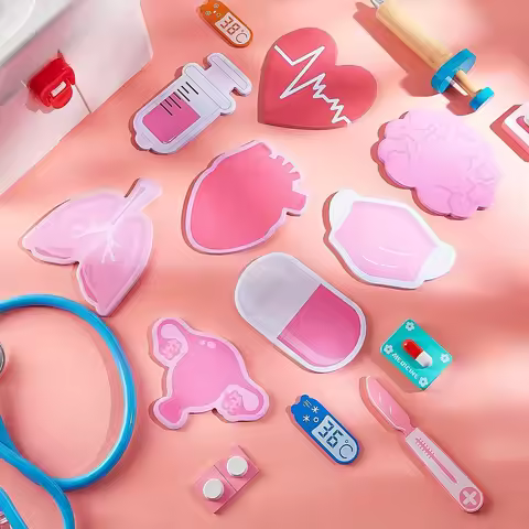 Children's Health Care Theme Combination Notes Simple Simulation Set Strong Sticky Notepad Can Tear 