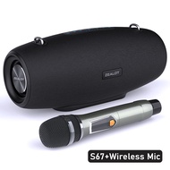 Original Zealot S67 Bluetooth Speaker 75W Sound box Waterproof Subwoofer Shocking Heavy Bass with Wilress Microphone