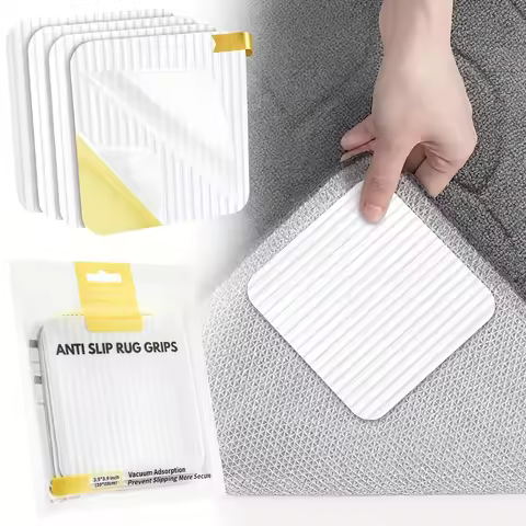 8/12x Carpet anti-slip underlay, non-slip and washable anti-slip pads for secure grip, reusable, res
