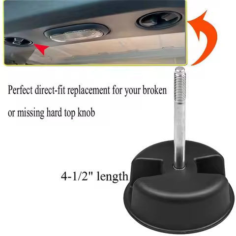 2Pcs For Jeep Wrangler JK 2007-2017 Hard Top Mounting Screw Knobs Roof Screw 1CJ57DX9AD Mount Tab