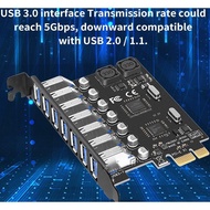 PCI-E 1X to 7 USB 3.0 port conversion Card